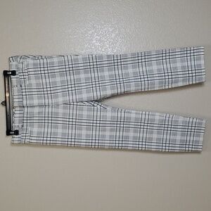 Banana Republic Sloan Navy and White Plaid Pants Size 8